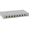 InLine Patch panel Cat.6A 0.5U 8-port, laud/seinal/kanduril, hall, tolmukaitse