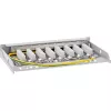 InLine Patch panel Cat.6A 0.5U 8-port, laud/seinal/kanduril, hall, tolmukaitse