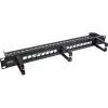 InLine 16-suu patchpaneel, Keystone tühjadetail 3 kronsteiniga, 19 tolli, 1U must