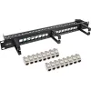 InLine Patch panel Cat.6A 16-way 19 inch 1U Must