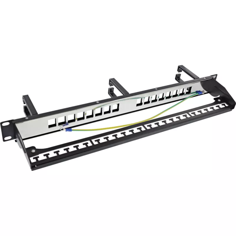 InLine Patch panel Cat.6A 16-way 19 inch 1U Must