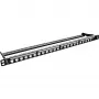 Tühi 19-tolline patch-paneel InLine 76824C, 24 porti RJ45 võtmeelementidele, 0,5U, must