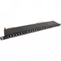 InLine patch-paneel 19 inch Cat.6A 24 porti 0,5 U must RAL 9005