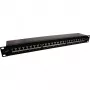 InLine patch-paneel 19-tolline Cat.6A 24 porti 1U must RAL 9005