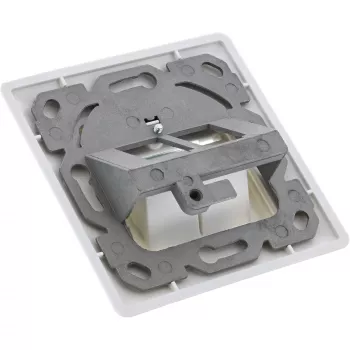 InLine Cat.6A seinakarp, süvistatav, 2x RJ45, valge RAL9010