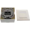 InLine seinakarp Cat.6A pindpaigalduseks 2x RJ45 emane RAL9010 valge