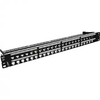 InLine Blank RJ45 Keystone patch panel 19 inch, 48 ports, 1U, Must