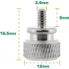 InLine Thumbscrews for enclosures, aluminium, silver, 10pcs. pack