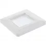 Seinaraam harjaläbiviiguga InLine 78501 telerile, plastik, valge RAL9010, 80×80 mm