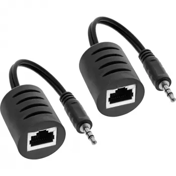 InLine 3,5 mm heli üle LAN / Ethernet / RJ45 kaabli kuni 50 m komplekt