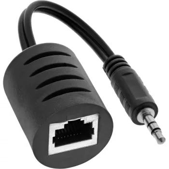 InLine 3,5 mm heli üle LAN / Ethernet / RJ45 kaabli kuni 50 m komplekt