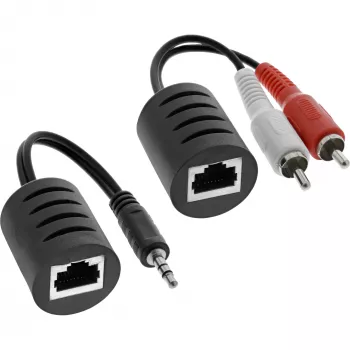 InLine RCA Audio üle LAN / Ethernet / RJ45 kaabli max 50m komplekt