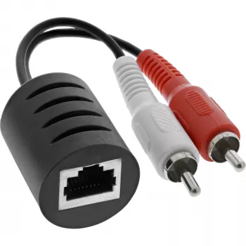 InLine RCA Audio üle LAN / Ethernet / RJ45 kaabli max 50m komplekt