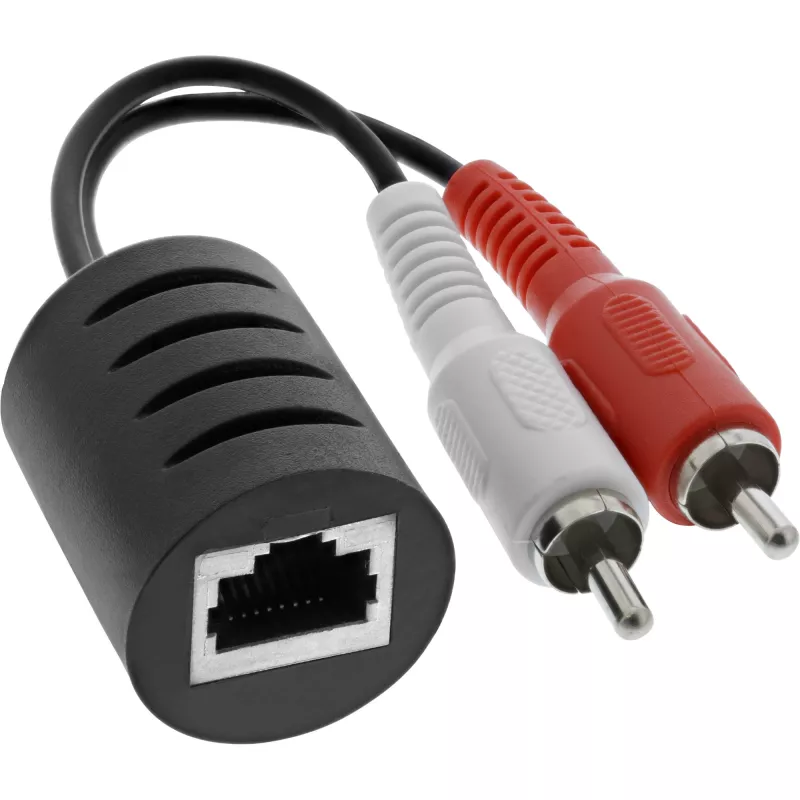 InLine RCA Audio üle LAN / Ethernet / RJ45 kaabli max 50m komplekt