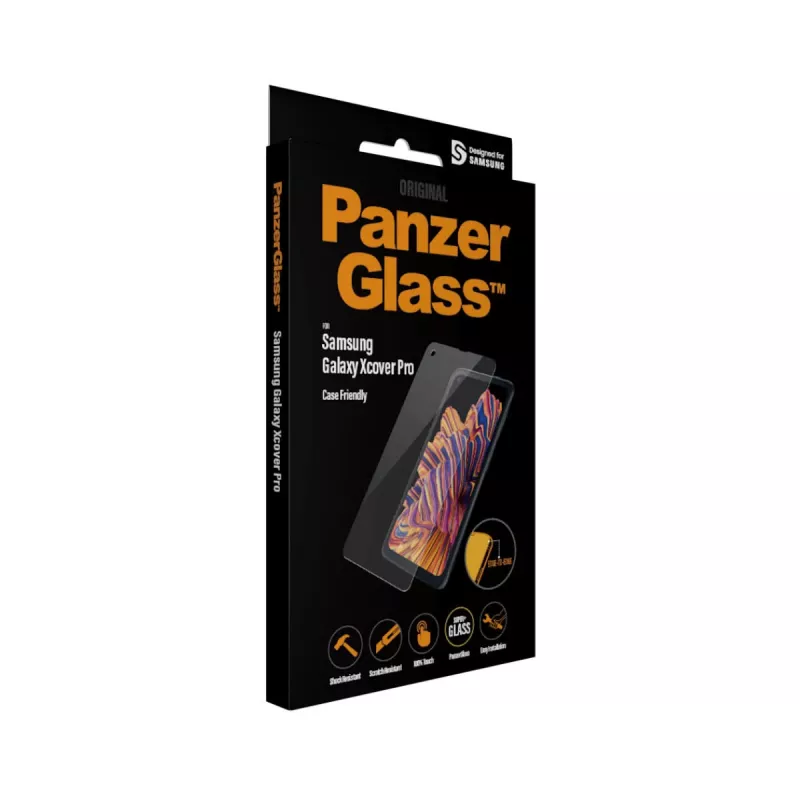 PanzerGlass ® ekraanikaitse Samsung Galaxy Xcover Pro, Samsung, Samsung - Galaxy Xcover Pro, Kuiv paigaldus, Kriimustuskindel, Põrutuskindel, Läbipaistev, 1 tk