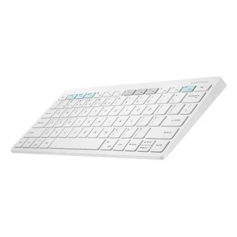 Samsung mobiilseadme klaviatuur EJ-B3400BWGGDE valge Bluetooth QWERTZ saksa AAA aku 280,4×127,4×15,4 mm