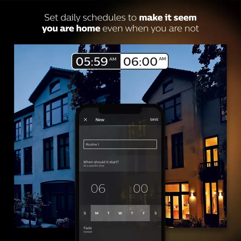 Nutikas LED stardikomplekt Philips Hue Valge and Colour Ambience — 2× E27 11W lambid, Bluetooth/Zigbee