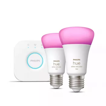 Nutikas LED stardikomplekt Philips Hue Valge and Colour Ambience — 2× E27 11W lambid, Bluetooth/Zigbee