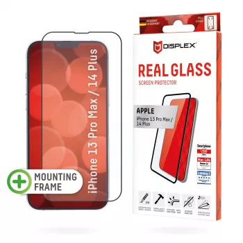 Displex Full Cover ekraanikaitse Apple iPhone 13 Pro Max 14 Plus karastatud klaas kriimustuskindel