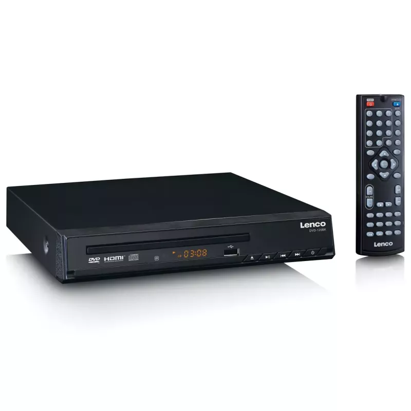 DVD-mängija Lenco DVD-120 Must NTSC PAL 20-20000 Hz 90 dB