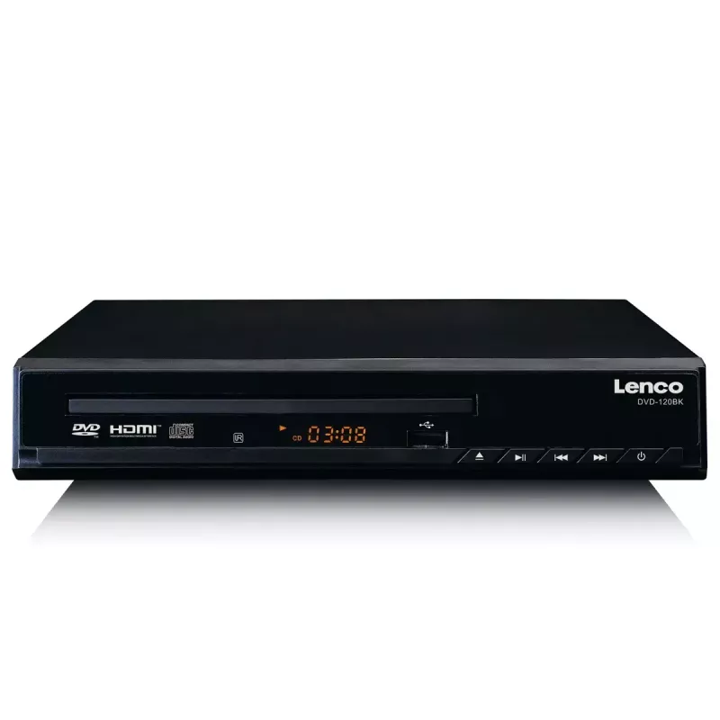 DVD-mängija Lenco DVD-120 Must NTSC PAL 20-20000 Hz 90 dB