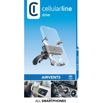 Cellularline Slide Fit - Universaalne autosse nutitelefoni hoidik lihtsa sisestamisega