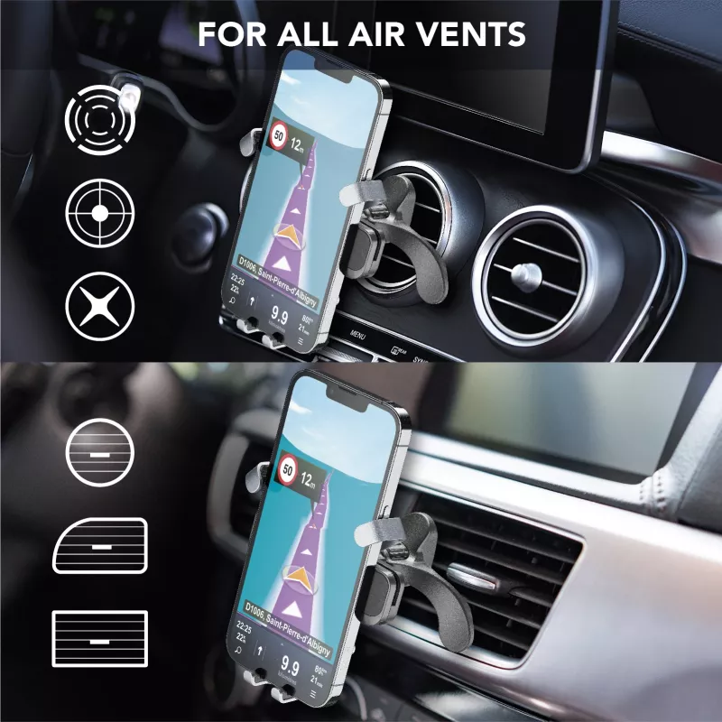 Cellularline Slide Fit - Universaalne autosse nutitelefoni hoidik lihtsa sisestamisega