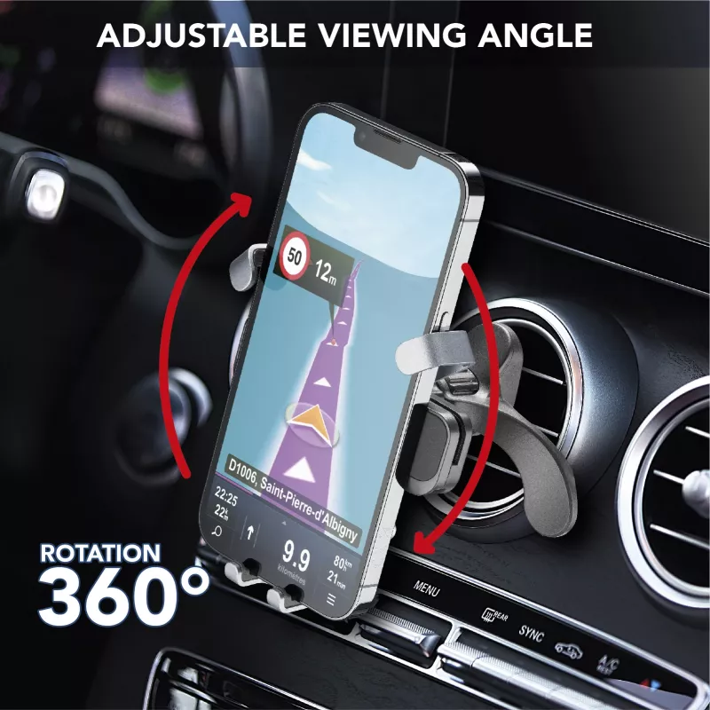 Cellularline Slide Fit - Universaalne autosse nutitelefoni hoidik lihtsa sisestamisega