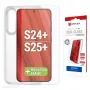 Displexi ekraanikaitse + ümbris Samsung Galaxy S24+/S25+ jaoks, Eco paigaldusraam, kriimustuskindel