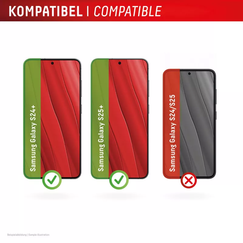 Displexi ekraanikaitse + ümbris Samsung Galaxy S24+/S25+ jaoks, Eco paigaldusraam, kriimustuskindel