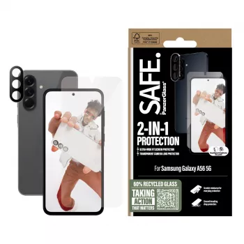 PanzerGlass SAFE. by ® 2-in-1 komplekt Samsung Galaxy A56 5G kriimustus- ja löögikindel