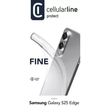 Cellularline Fine - Galaxy S25 Edge, Ümbris, Samsung, Galaxy S25 Edge, 16.9 cm (6.66 tolli), Läbipaistev