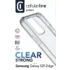 Cellularline Clear Strong - Galaxy S25 Edge kõva ümbris kummist äärtega