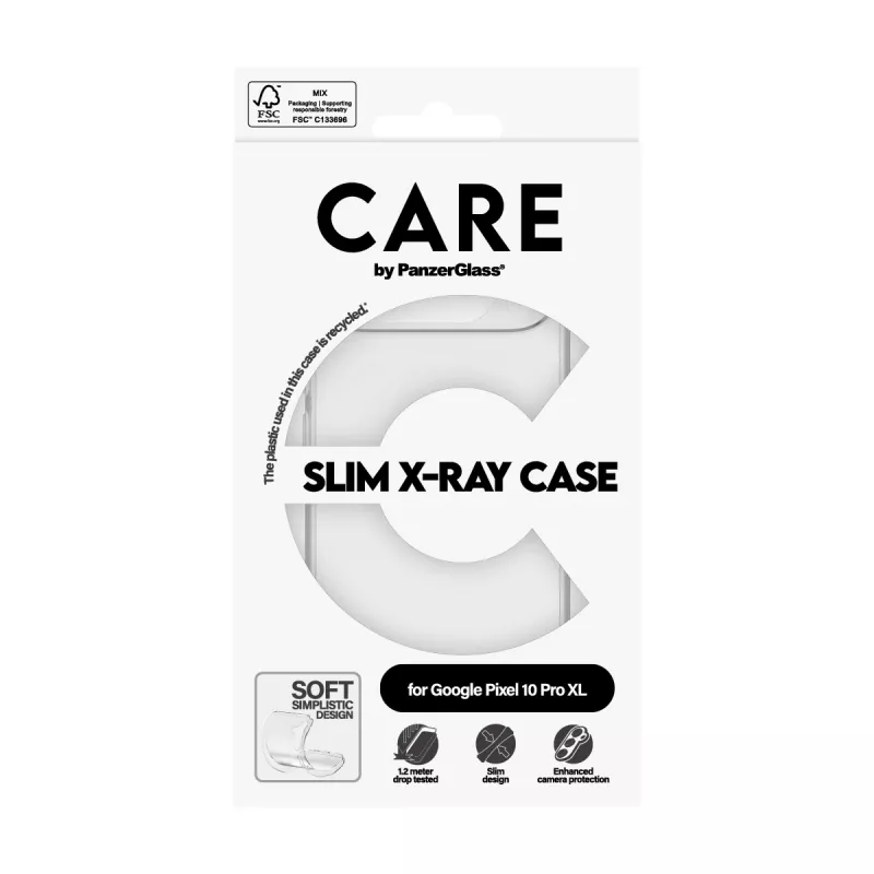 PanzerGlass CARE by moodne ümbris läbipaistev X-Ray pehme ümbris Google Pixel 10 Pro XL