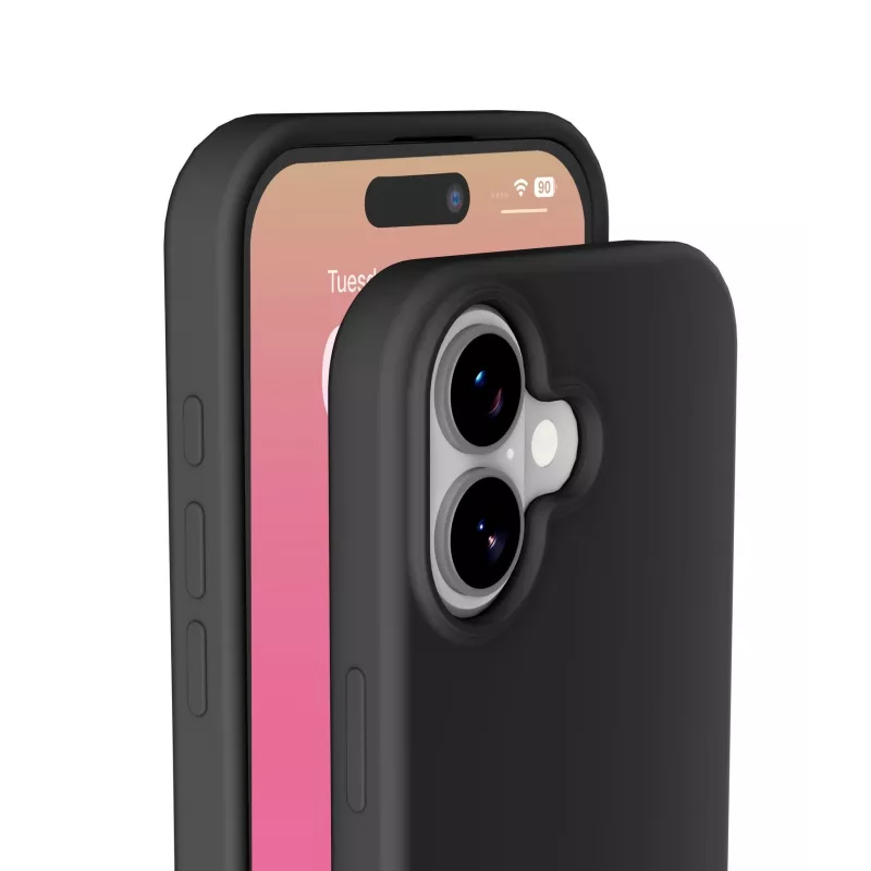 Cellularline Sensation - iPhone 17 ülipehme silikoonümbris, millel on pehme puudutusega viimistlus, ideaalne kaitsta teie iPhone 17 iga detaili elegantsi ja mugavusega.
