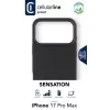 Cellularline Sensation - iPhone 17 Pro Max ülipehme silikoonümbris pehme puutega viimistlusega, täiuslik kaitsmaks iPhone 17 Pro Max iga detaili elegantsi ja mugavusega.