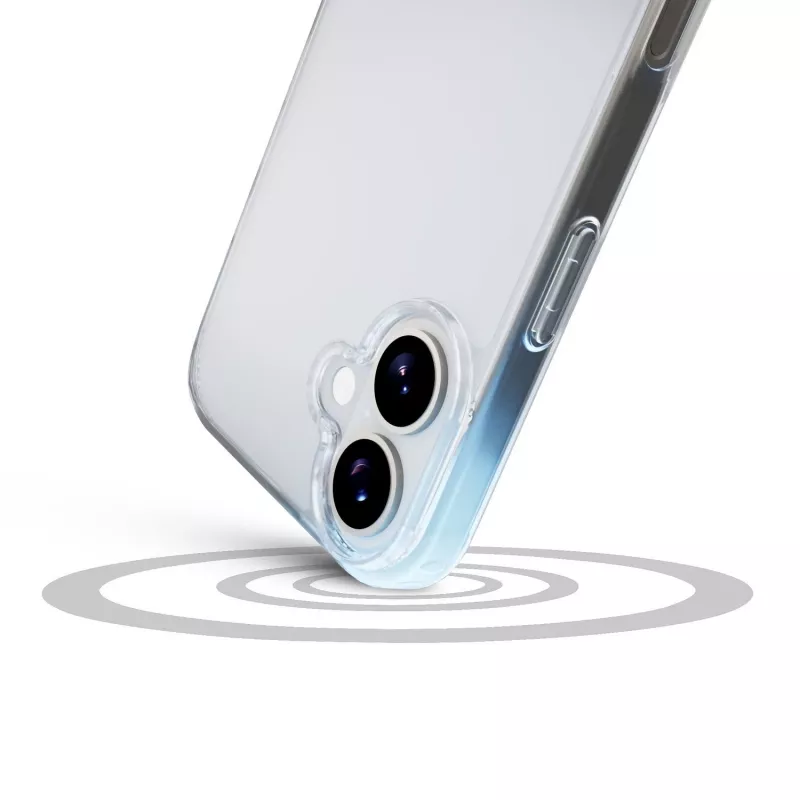 Cellularline Clear Protect - iPhone 17 kõva ümbris kummist servadega