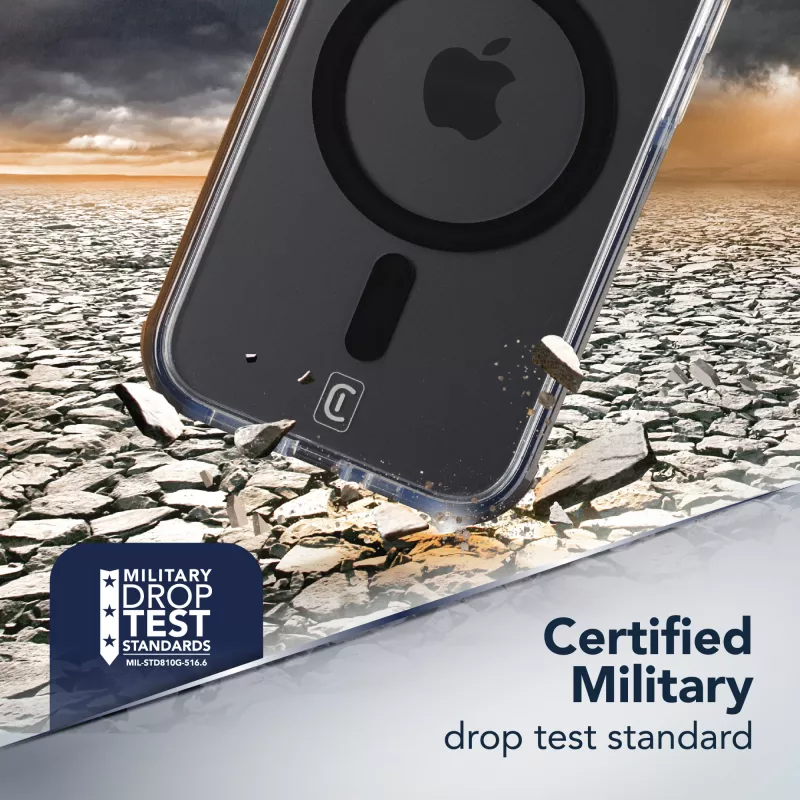 Cellularline Clear Protect - iPhone 17 kõva ümbris kummist servadega