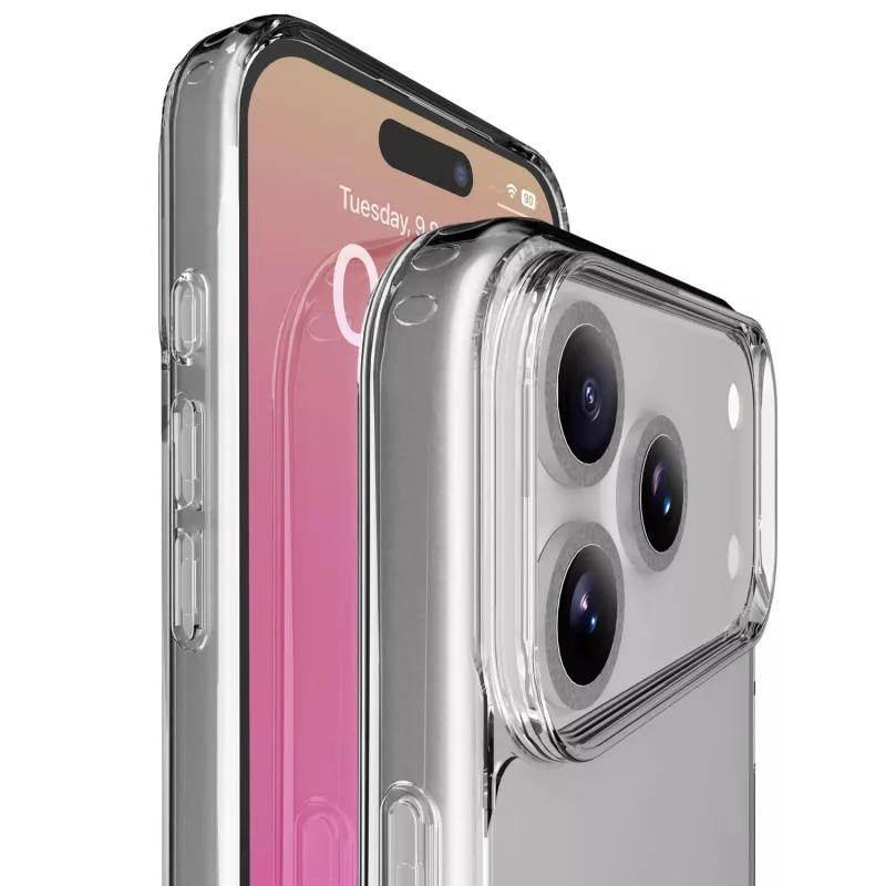 Cellularline Clear Protect - iPhone 17 Pro kõva ümbris kummist äärtega