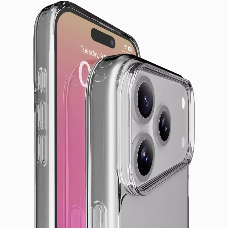 Cellularline Clear Protect – iPhone 17 Pro Max kõva ümbris kummist äärtega