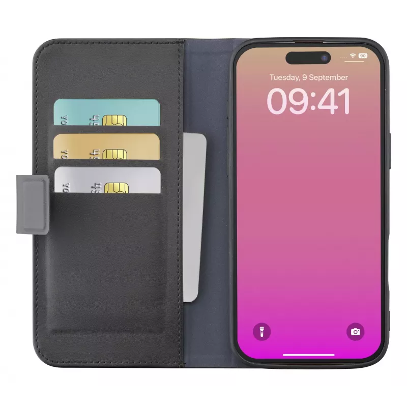 Cellularline Book Agenda - iPhone 17 nahkefektiga raamatustiilis ümbris magnetilise sulguriga