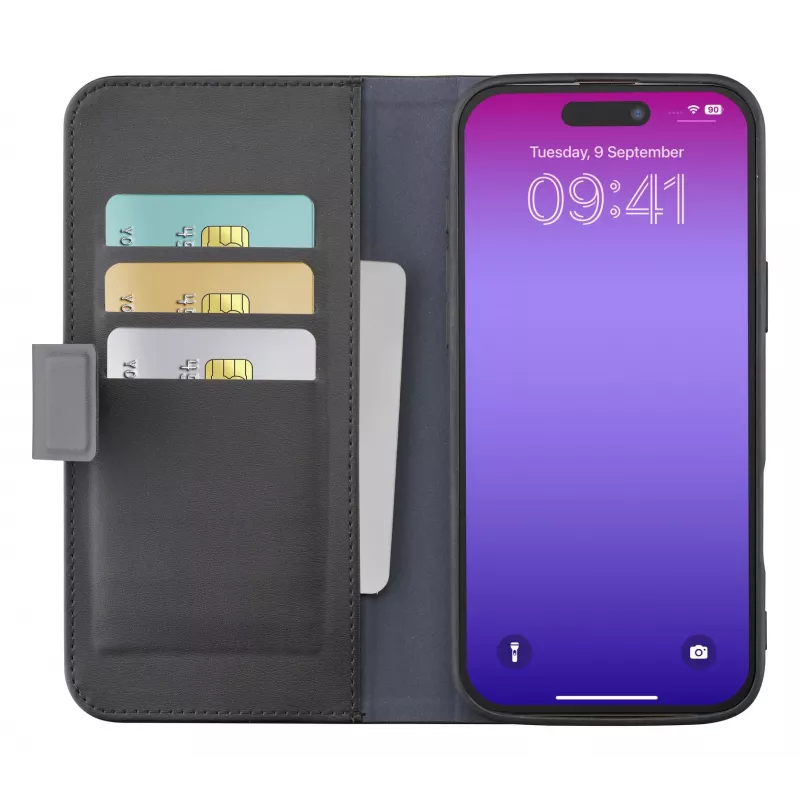 Cellularline Book Agenda - iPhone 17 Pro nahkefektiga raamatustiilis ümbris magnetilise sulguriga