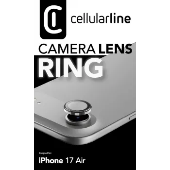 Cellularline Camera Lens Ring - iPhone Air karastatud klaas kaamera kaitseks