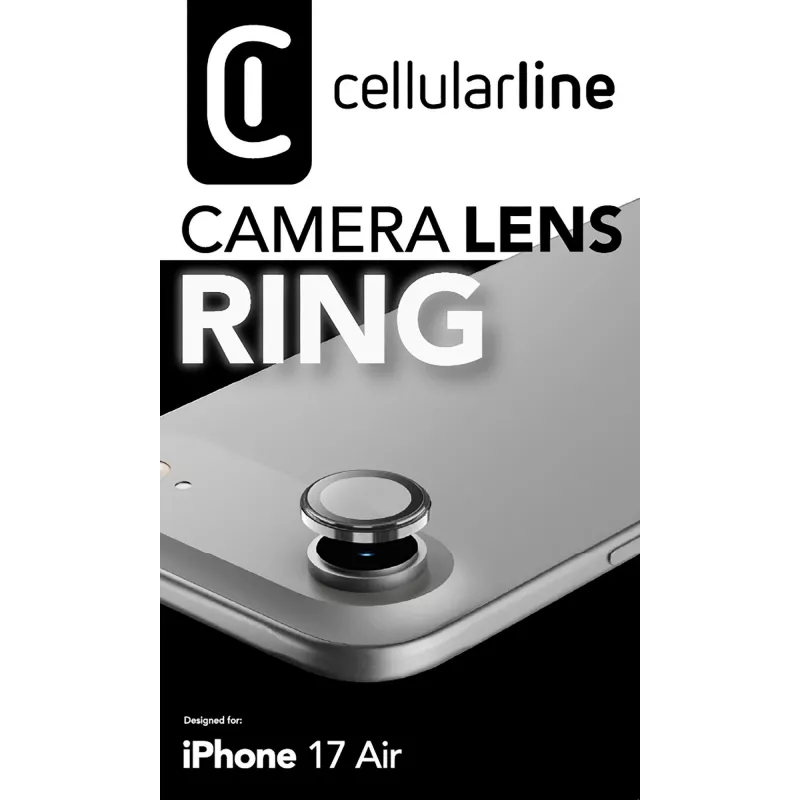 Cellularline Camera Lens Ring - iPhone Air karastatud klaas kaamera kaitseks