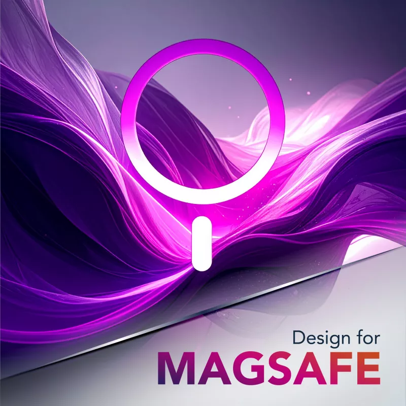 Cellularline Iconic Mag - iPhone Air läbipaistev ümbris värviliste äärtega, ühildub Magsafe ökosüsteemiga