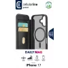Cellularline Daily Mag - iPhone 17 raamatustiilis ümbris poolläbipaistva kõva tagaküljega, ühildub Magsafe® ökosüsteemiga