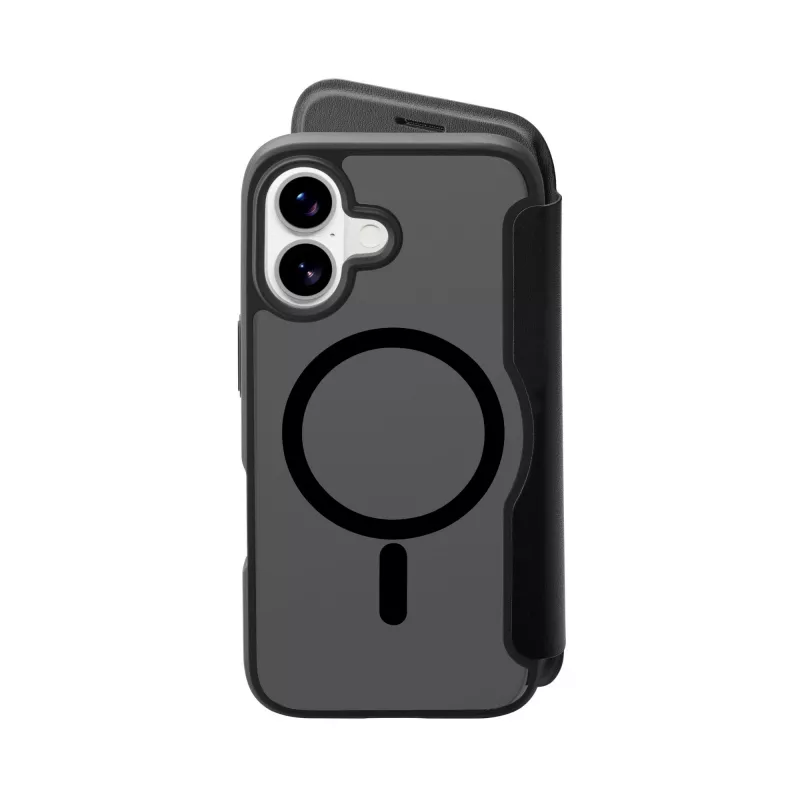 Cellularline Daily Mag - iPhone 17 raamatustiilis ümbris poolläbipaistva kõva tagaküljega, ühildub Magsafe® ökosüsteemiga