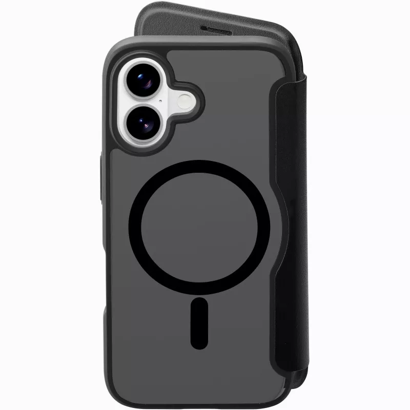 Cellularline Daily Mag - iPhone 17 raamatustiilis ümbris poolläbipaistva kõva tagaküljega, ühildub Magsafe® ökosüsteemiga