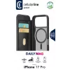 Cellularline Daily Mag - iPhone 17 Pro raamatukaanega poolläbipaistva kõva tagakaanega, ühildub MagSafe® ökosüsteemiga
