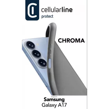 Cellularline Chroma - Galaxy A17 värviline pehme kummist ümbris, kate, Samsung, Galaxy A17, 17 cm (6,7 tolli), must